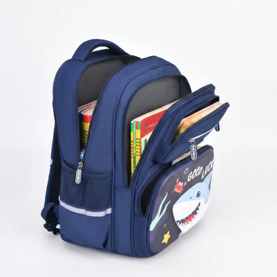 Complete 3-Delige Schooltas Set Voor Kinderen - Sharkie