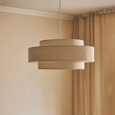 MYHOME® - Hanglamp Met Gelaagd Linnen Design