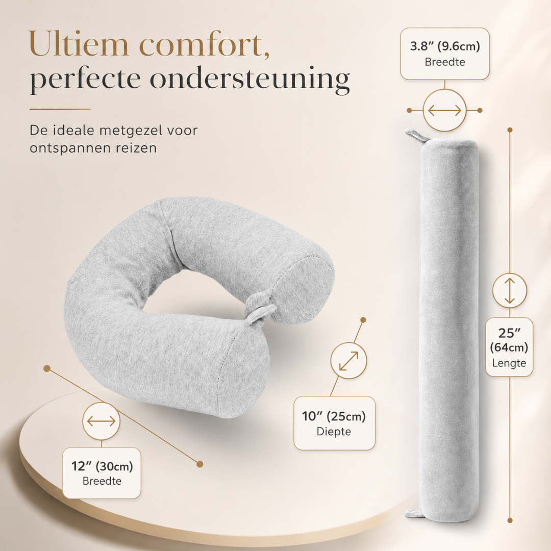 Travel pillow - Reiskussen Met Ergonomische Nekondersteuning