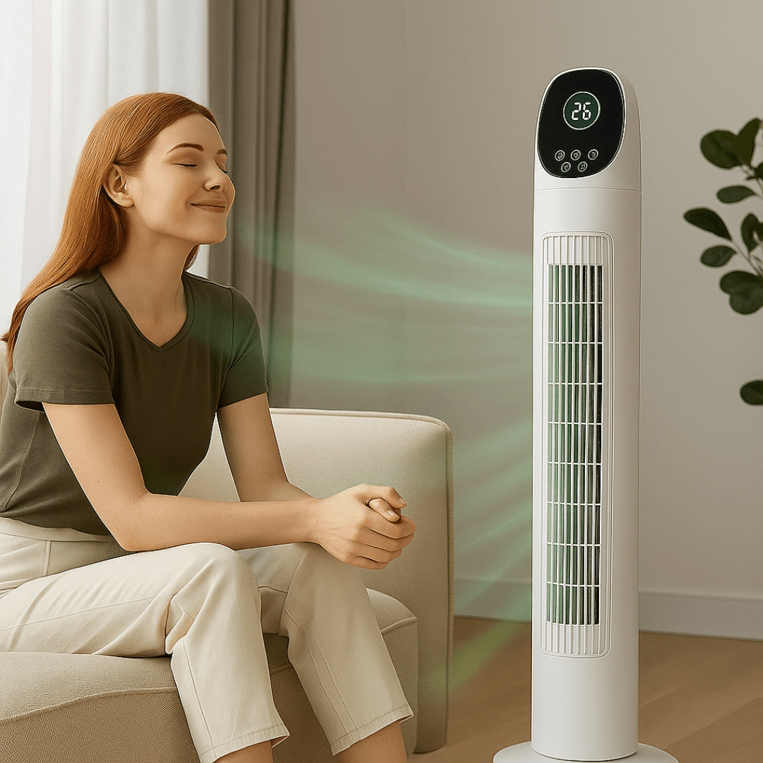 Draagbare airconditioner - Stille krachtige torenventilator voor woonkamer en slaapkamer