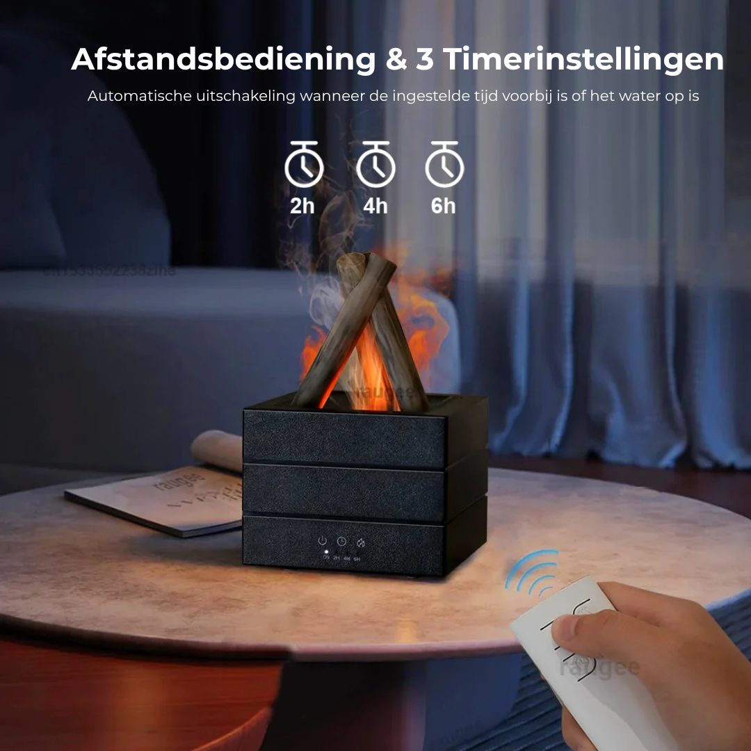 Aroma Diffuser - Realistische Vlam Luchtbevochtiger