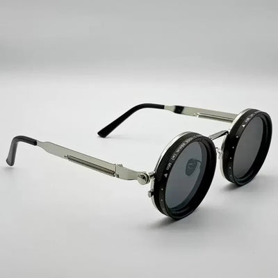 Steampunk zonnebril met ronde glazen - IronShade