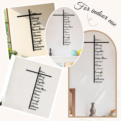 Metalen kruis Muurkunst met Jezus Kruisbeeld