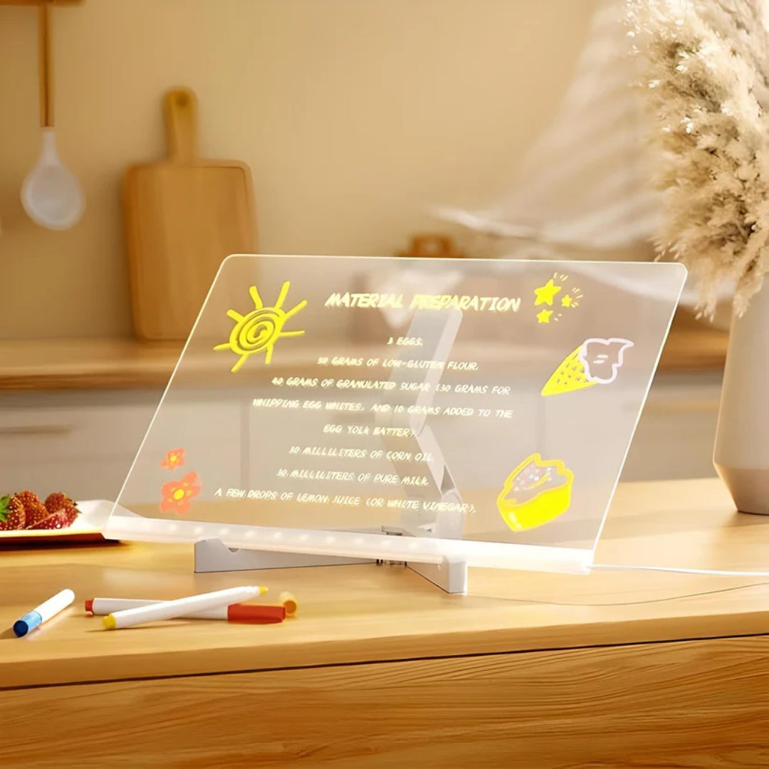 Teken Tablet - LED Tekenbord Met Lichtgevende Stiften