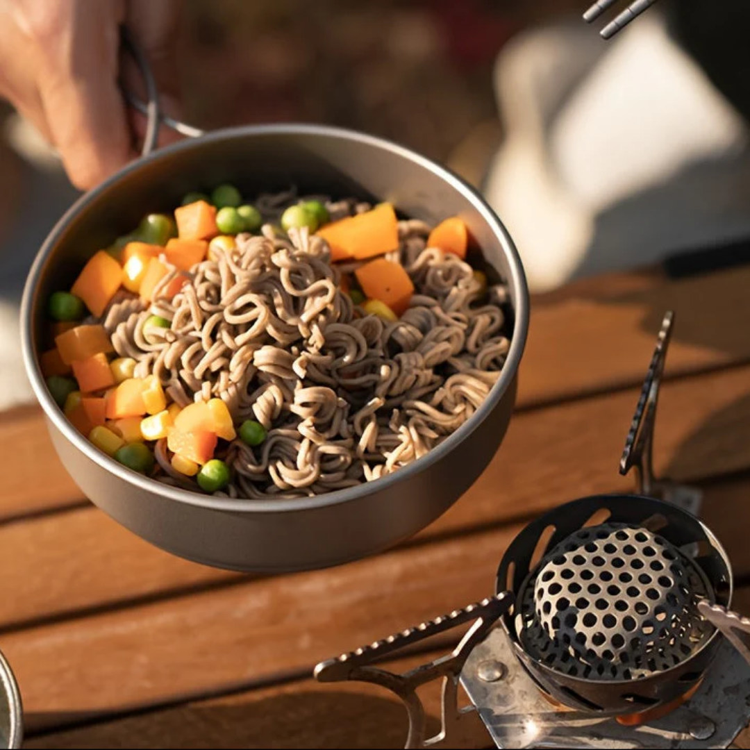 Camping pannenset - RVS Kookpannen set voor kamperen en outdoor koken