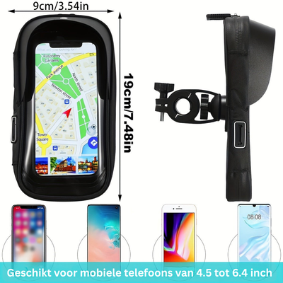 Waterdichte Fiets- en Motor Telefoonhouder met 360° Rotatie - RideVault