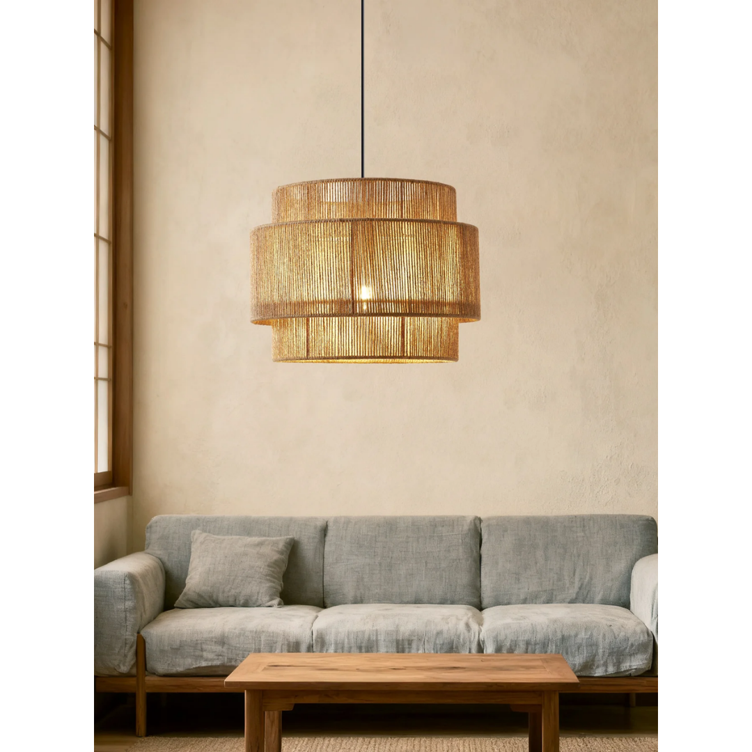 MYHOME® - Hanglamp Met Gelaagd Henneptouw Design