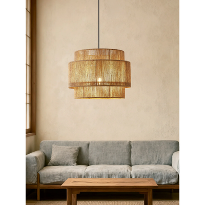 MYHOME® - Hanglamp Met Gelaagd Henneptouw Design