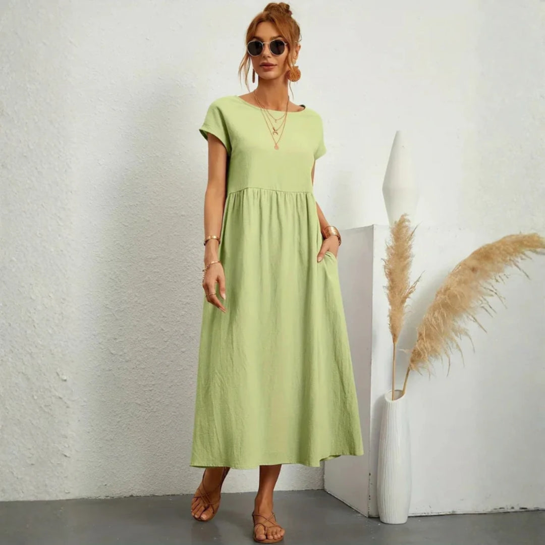 Elegante en comfortabele lange zomerjurk voor dames