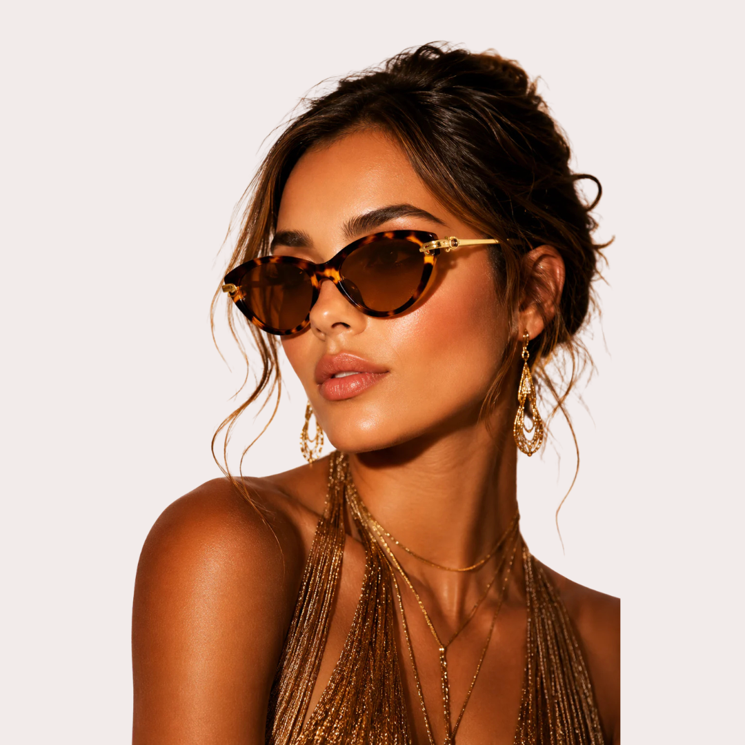 Zonnebril - Cat Eye Zonnebril Met Ketting