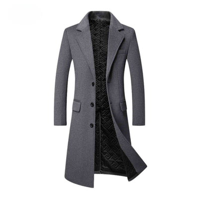 Wol Trench Coat - Klassieke Britse Lange Winterjas - Ashford