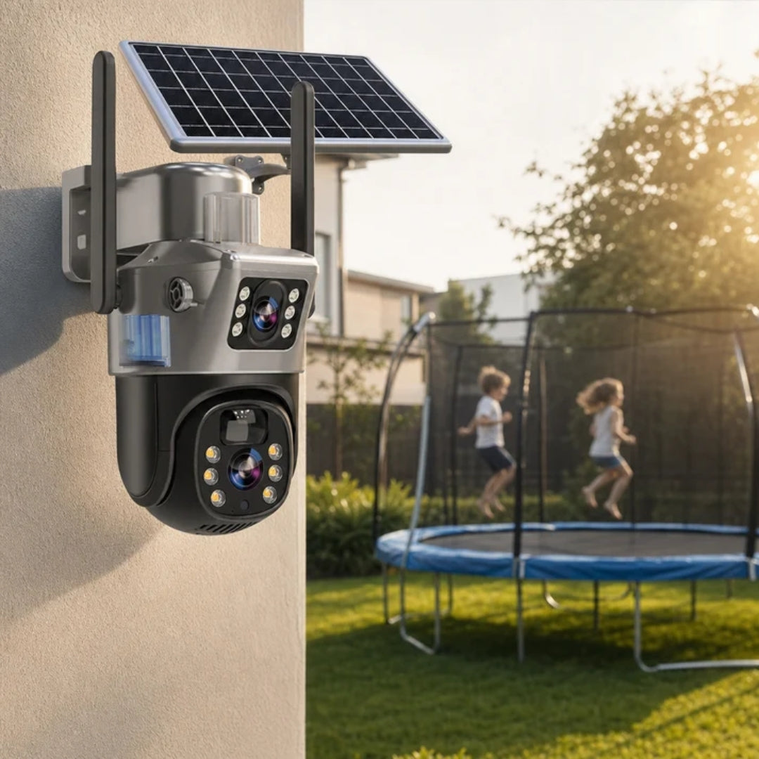 Draadloze Buitencamera - 4K Beveiliging Met Zonnepaneel