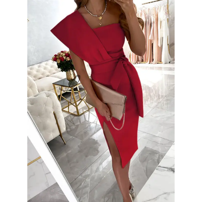 Elegante One-Shoulder Feestjurk