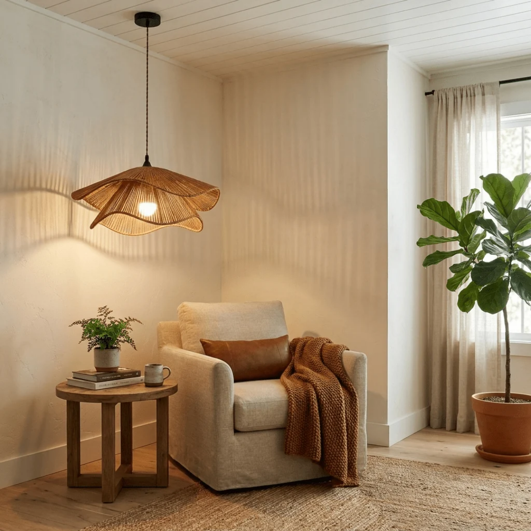MYHOME® - Hanglamp Met Gevlochten Golf Design