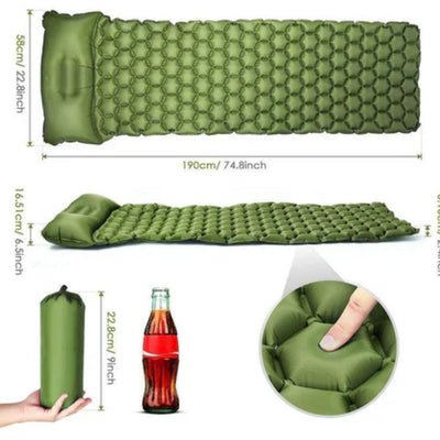 Camping Matras - Ultralicht Met Ingebouwd Kussen