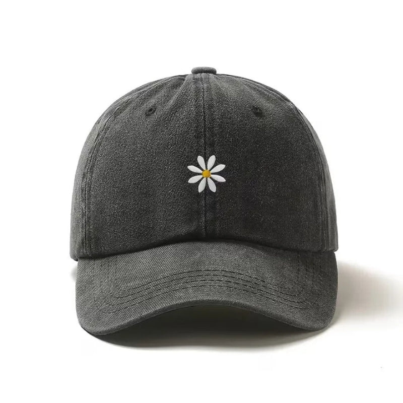 Baseball Cap - Verstelbare Pet met Madelief Borduursel - Florvex