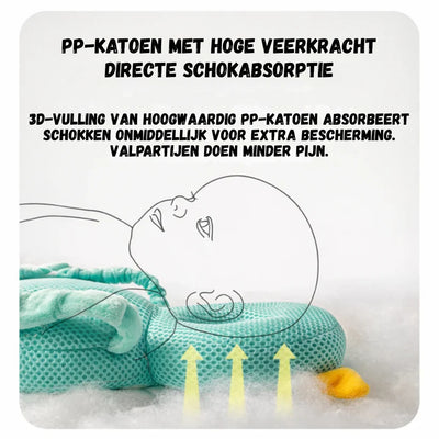Kind Bescherming - Veilig Hoofdkussen voor Baby's Eerste Stapjes - BabyGuard