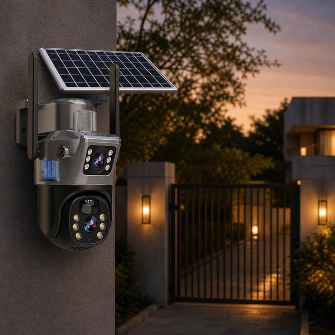 Solar Bewakingscamera - 4K Draadloos Met Zonnepaneel