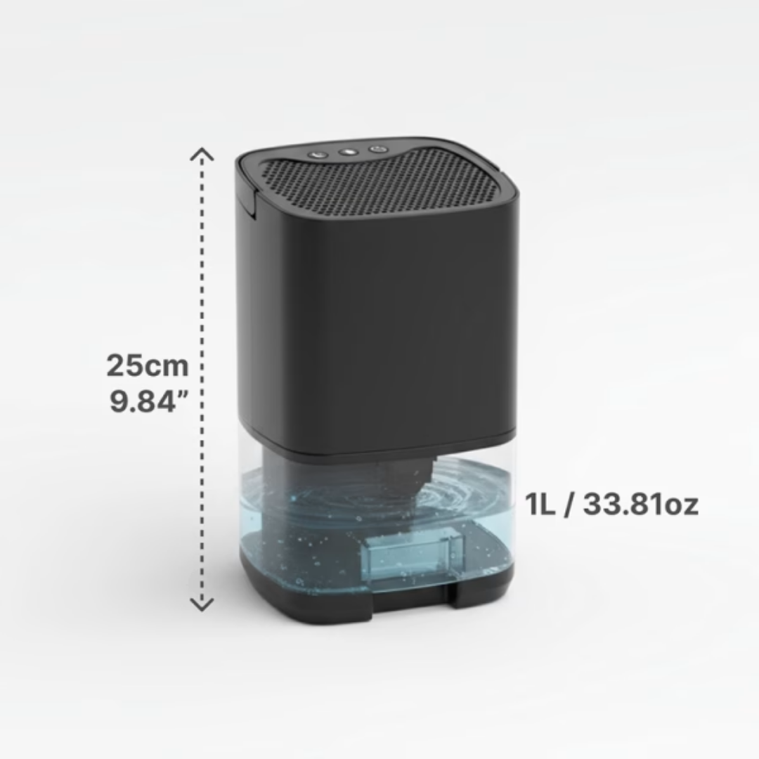 Luchtontvochtiger - compact met LED-verlichting