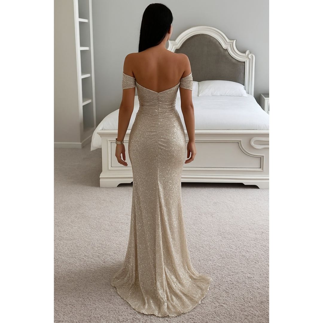 Élara - Off-Shoulder Maxi Jurk