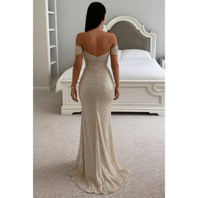 Élara - Off-Shoulder Maxi Jurk