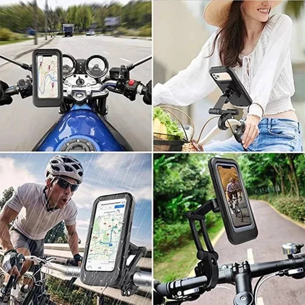 Support Téléphone Vélo - Étanche et Réglable à 360°