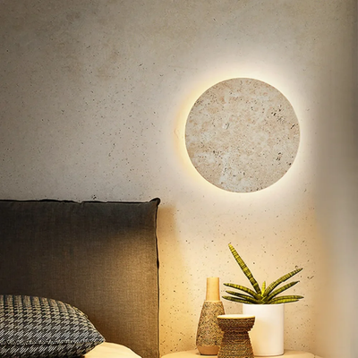 MYHOME® - Wabi Sabi LED Travertin Design Wandlamp