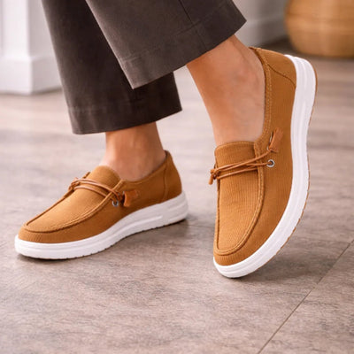 Loafers - Platform Met Geribbelde Structuur