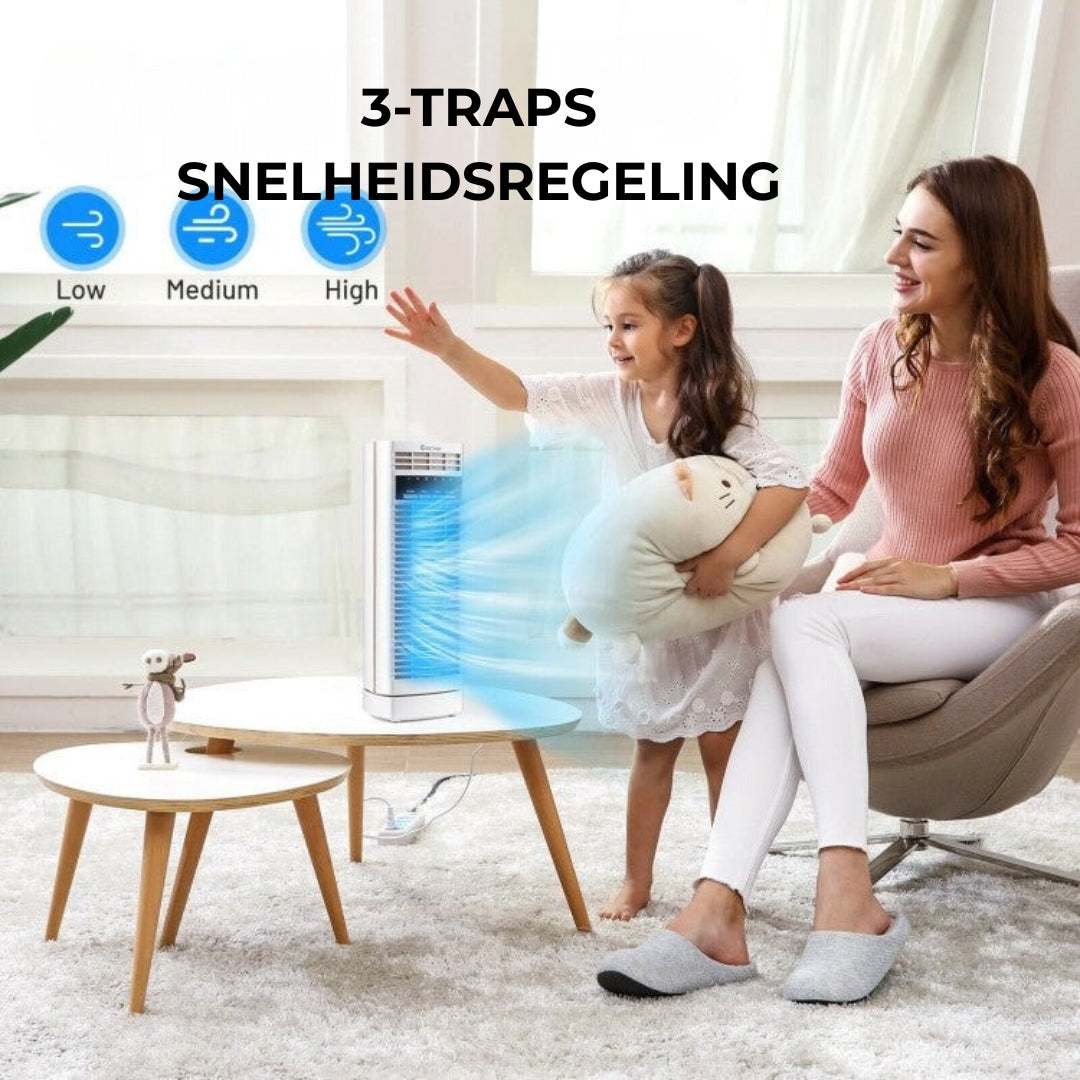Mobiele airconditioner - krachtige luchtkoeler voor slaapkamer en woonkamer