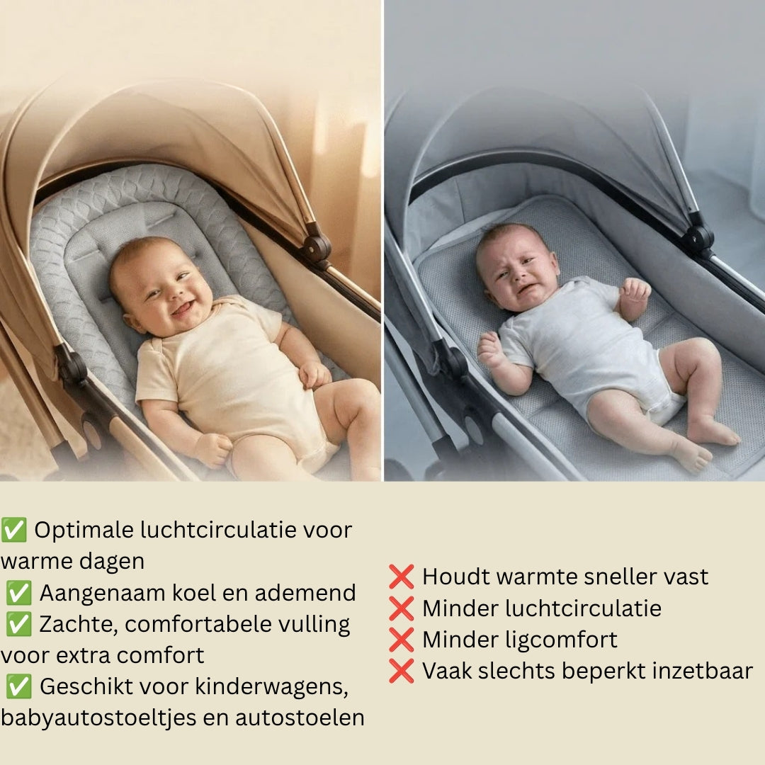 Verkoelend Babykussen - Universeel Koelkussen Voor Kinderwagen