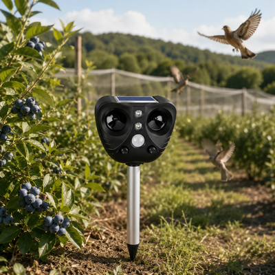 Ultrasone Vogelafschrikker op Zonne-energie
