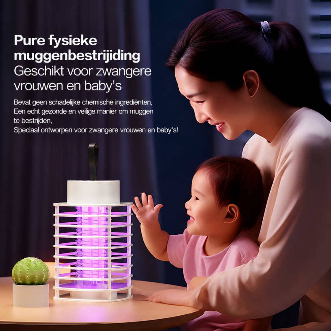 Muggenlamp - elektrisch met UV licht en stille werking
