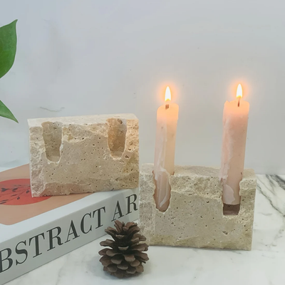 MYHOME® - Kaarshouder met Rechthoekig Marmer Design