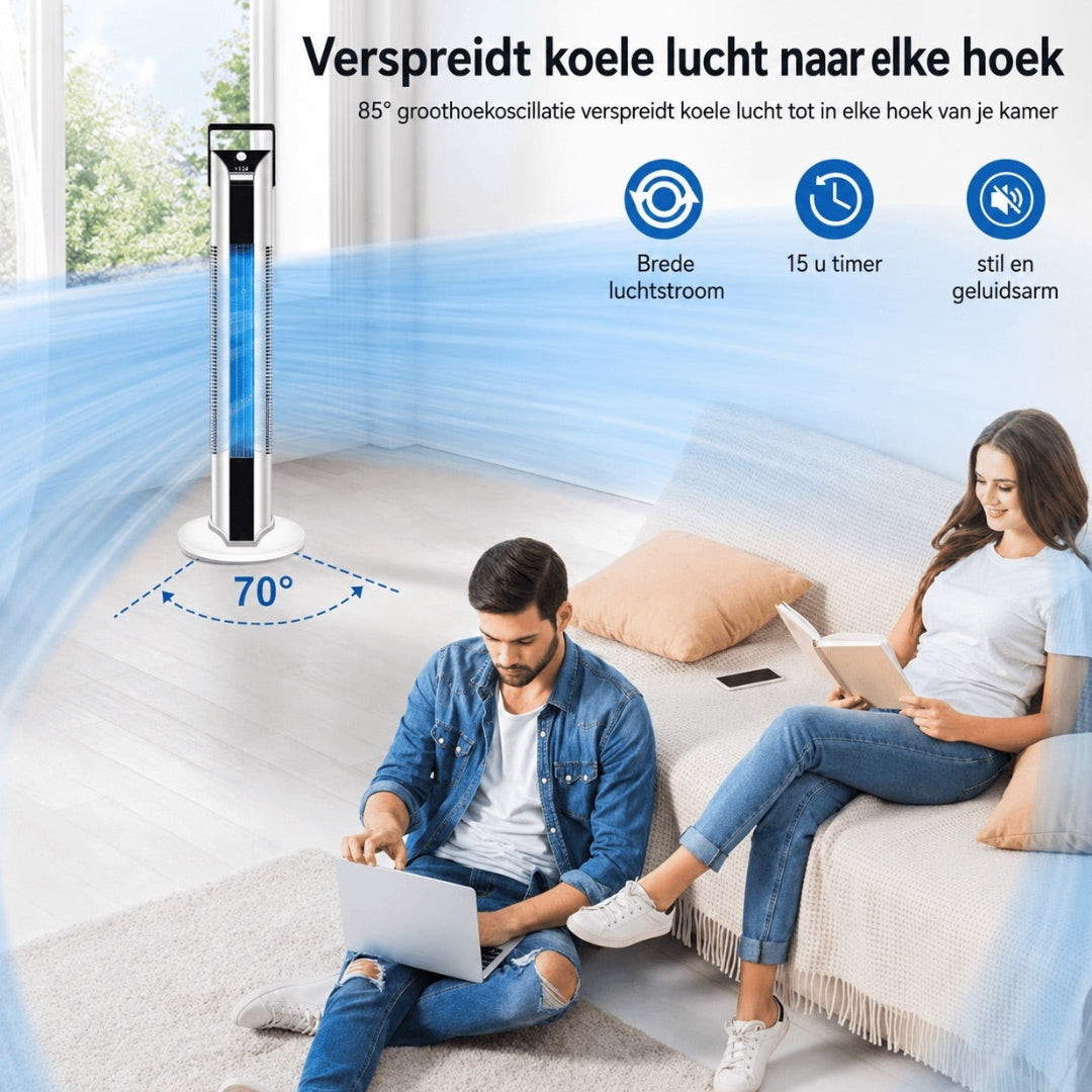 Draagbare airconditioner voor slaapkamer - krachtige slimme luchtkoeler