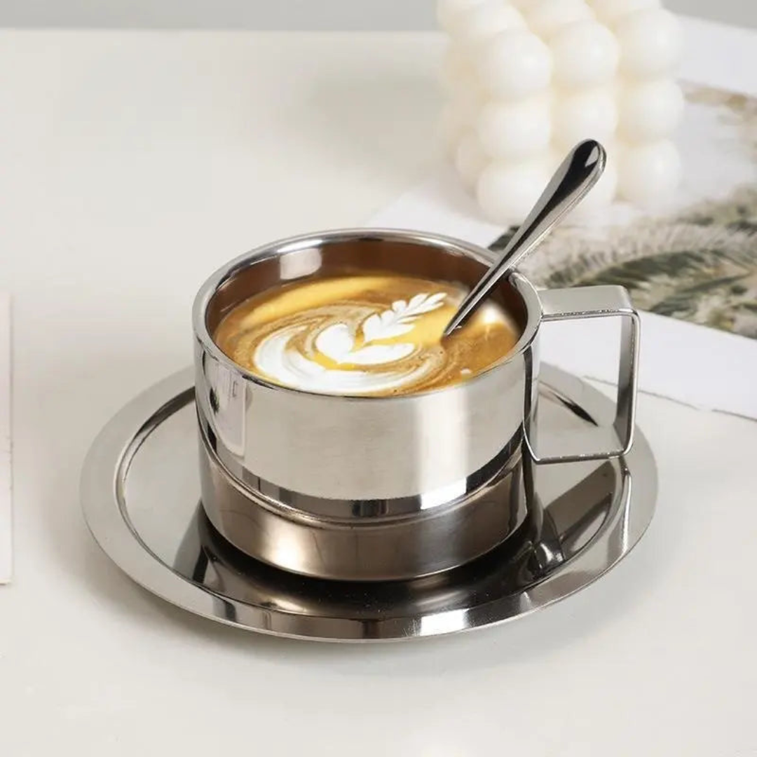 Koffie Set - Luxe Koffiekop met Schotel - NordicBrew