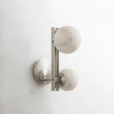Wandlamp - Dubbele Spaanse Alabaster Bollen