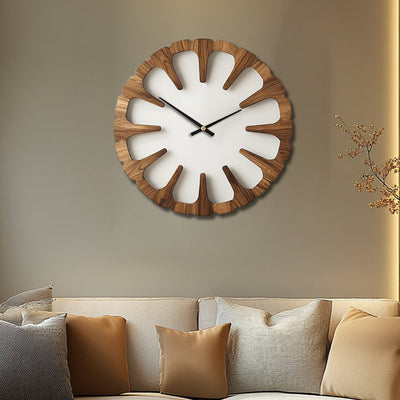 MYHOME® - Artistieke Ronde Houten Wandklok
