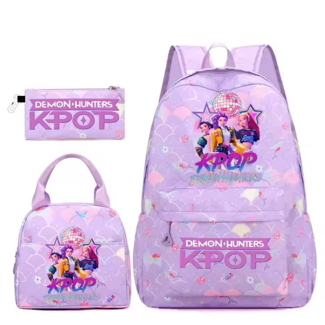 Kpop Rugzak - 3-delige Schooltas Set voor Fans