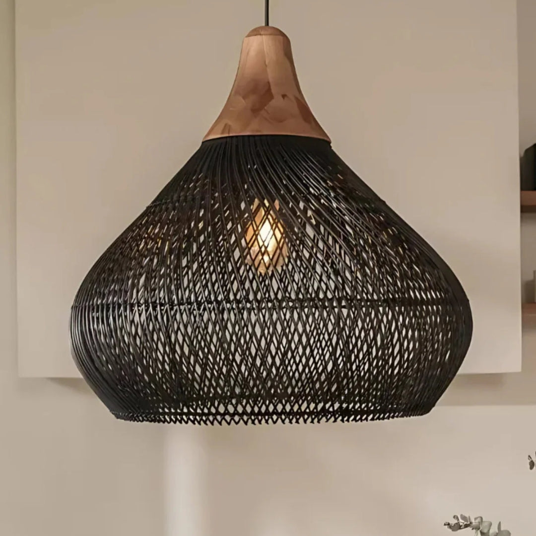 Ravena - Handgewebte Boho-Hängelampe