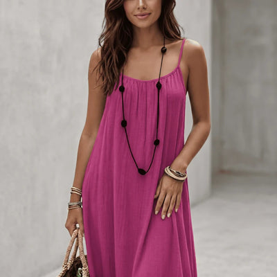 Lisa - Zomerse Open Rug Maxi Jurk