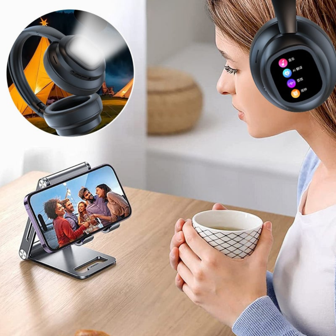 AI Sound Pro - Draadloze Bluetooth Koptelefoon Met AI Vertaler