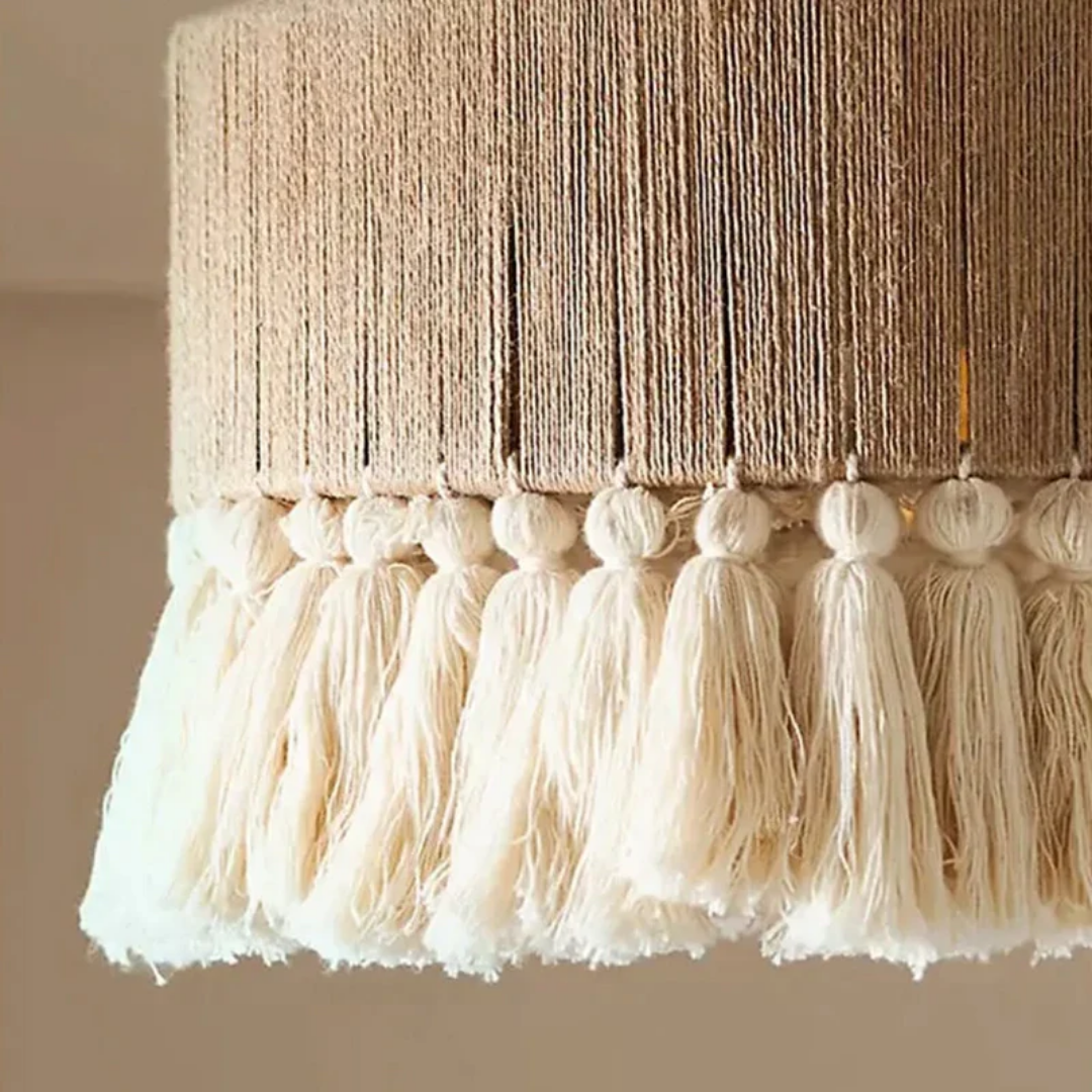 Scandinavische LED Hanglamp-Kroonluchter met Touwdesign
