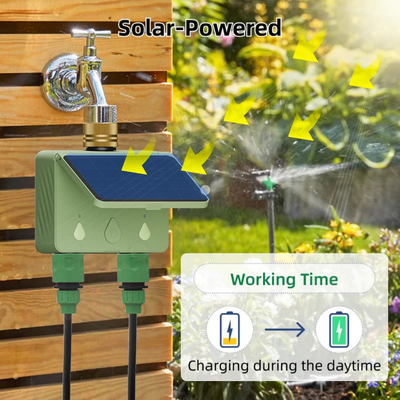Slimme watertimer op zonne-energie met dubbel kanaal