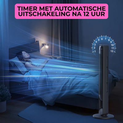 Torenventilator - Stille Bladloze Verkoeling Met Oscillatie