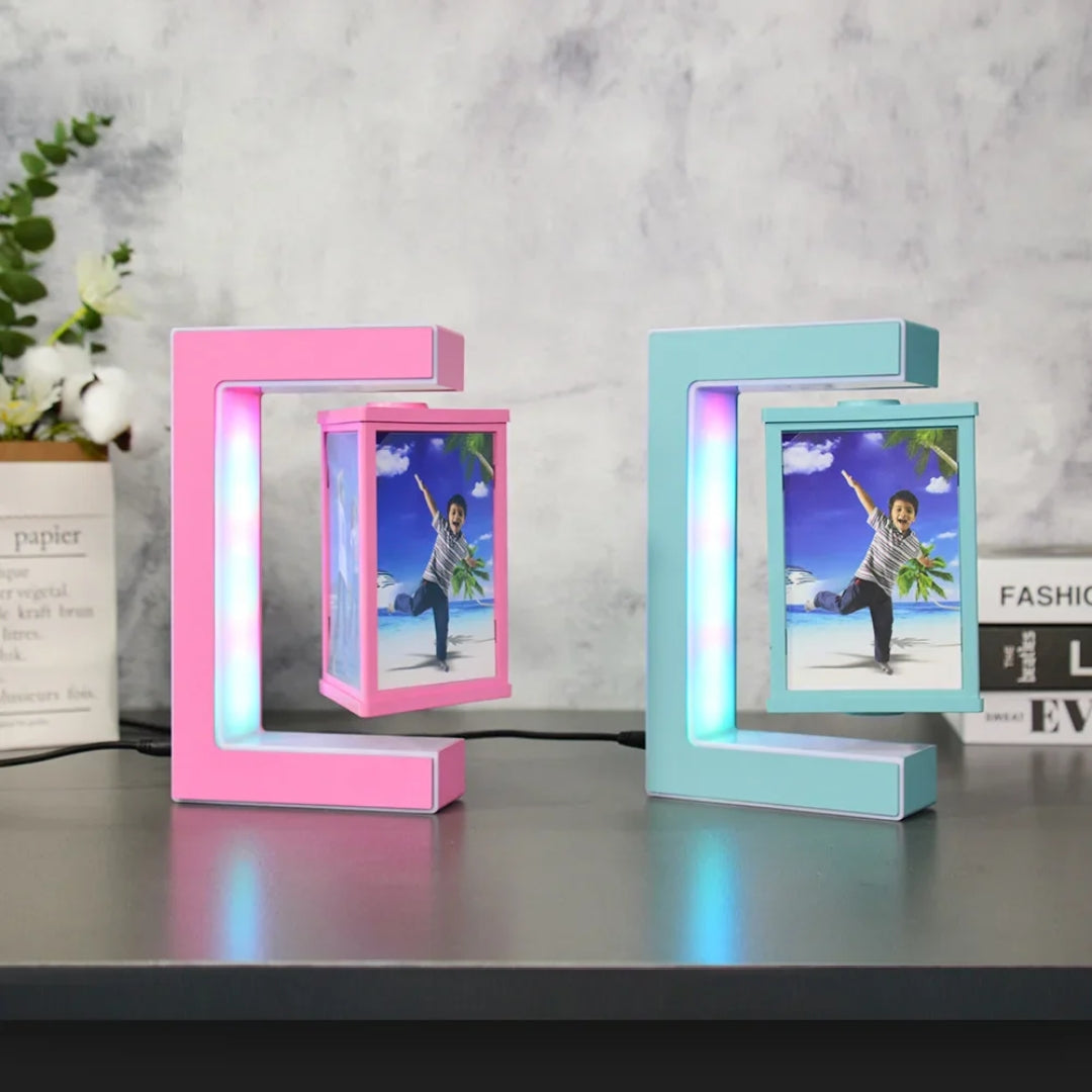 Magnetisch Zwevende Fotolijst - Zwevend Design Met LED Sfeerverlichting