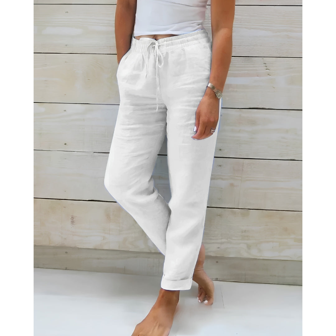 Linnen broek voor dames - Clara