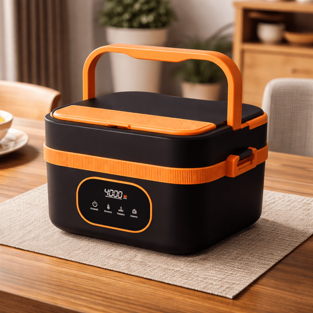 Elektrische lunchbox - draadloos en zelf-verwarmend
