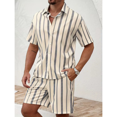 Gestreepte Zomer Set met Shorts - Seabreeze