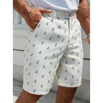 Shorts met ankerpatroon voor de zomer - Marvello