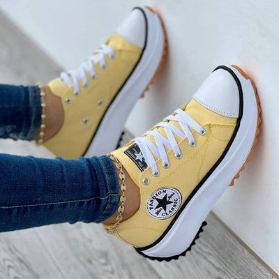 Drune - Plateau-Canvas-Sneaker für Damen